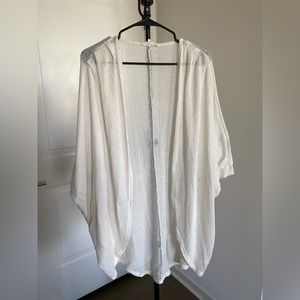 PAINTED THREADS Cream knit cardigan